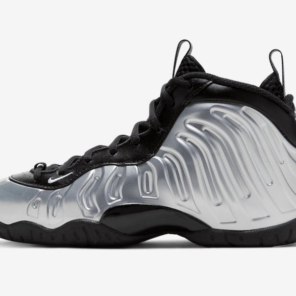 NEW Nike Air Little Posite Foamposite One Chrome Grade GS Youth CN5268 001 6Y - Picture 7 of 7